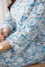 Karigiri Sky Blue Chikankari Co-ord Set Women_KF0180